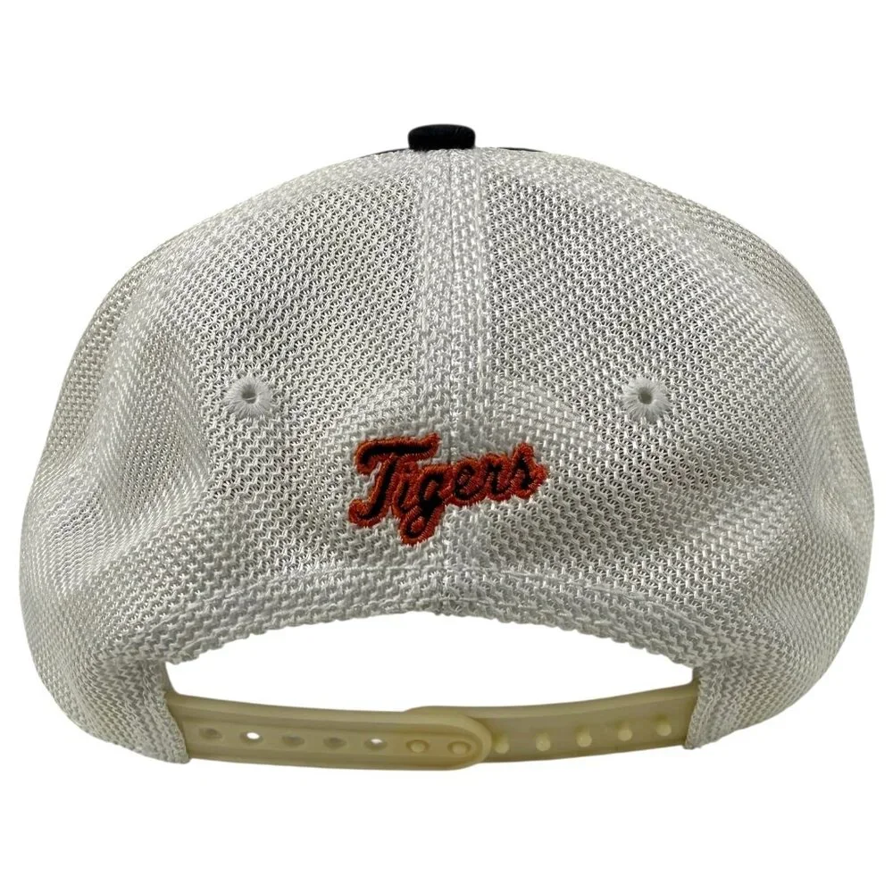 New Era Detroit Tigers Hat SnapBack Mesh Black Orange White Mesh English D MLB - Picture 4 of 11